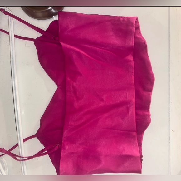 Zara Pink Bustier Crop Top - Size Small - Picture 4 of 4